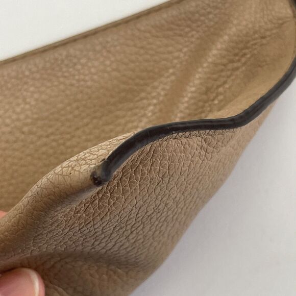 Michael Kors Fulton Brown Large Zip Clutch Wristlet W/Gold Hardware‎ - Picture 4 of 11